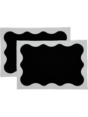 Matis Home Line Nora Siyah 2'li Amerikan Servis 35 x 50 cm