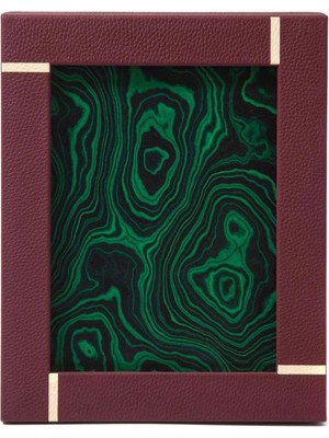 Madame Malachite Mondrian Large Bordo Deri Çerçeve