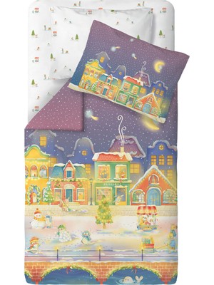 Casadora Baby Little Wonderland Organik Pamuk Saten Bebek Çocuk Nevresim Takımı 100 x 150 cm