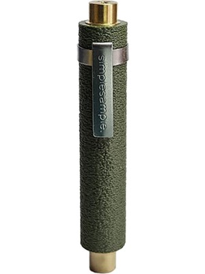 Grained Olive Green Pirinç Gövde Tükenmez Kalem