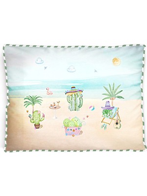 Casadora Baby Cactus Baskılı Pamuk Dolgulu Bebek Odası Kırlent 35 x 45 cm
