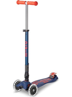 Micro Maxi Deluxe LED Işıklı Katlanabilir 3 Tekerlekli 5-12 Yaş Çocuk Scooter