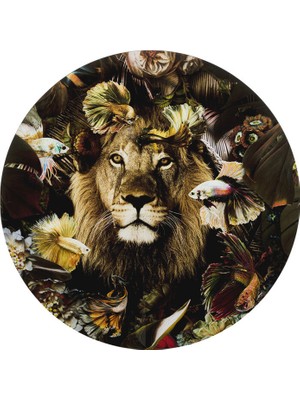 Kare Design Curious Lion Tablo 100CM