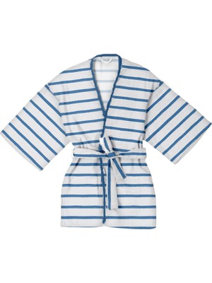 Deux Lapins Coco Brush Müslin Çocuk Kimono Bornoz