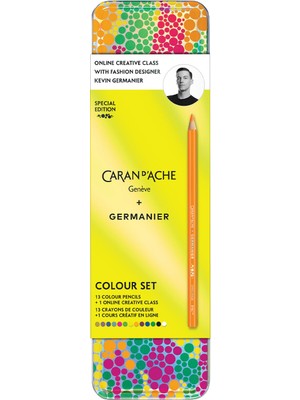 Caran D'Ache Germanier Özel Seri Renk Seti Kuru Boya