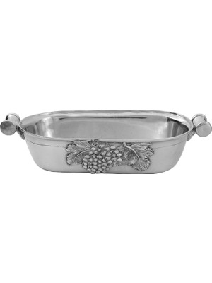 King's Pewter Meyve Desenli Kalay Çiçeklik