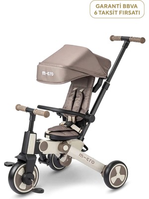 Micro 4in1 Katlanabilir Bej 3 Tekerlekli 6 Ay - 6 Yaş Çocuk Bisikleti