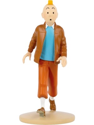 Tintin With His Aviator Jacket Tintin Avec Sa Veste D'aviateur Koleksiyon Figürü