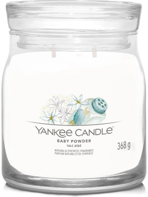 Yankee Candle Baby Powder Beyaz Fresh Kokulu Mum 368 G