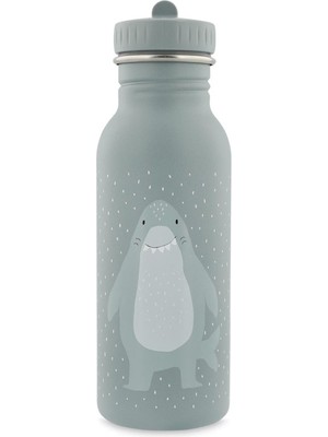 Trixie Mr. Shark Gri Çelik Çocuk Suluk Matara 500 ml