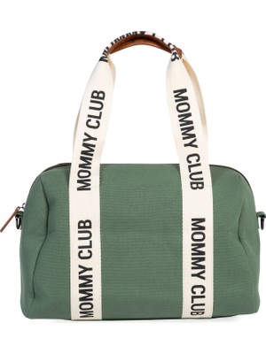 Childhome Mommy Club Bag Yeşil Kanvas Anne Bebek Bakım Çantası
