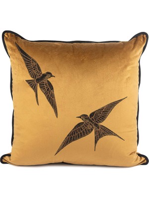 Mikasa Moor Isla Iki Kuş Bronz Yastık 55X55 cm