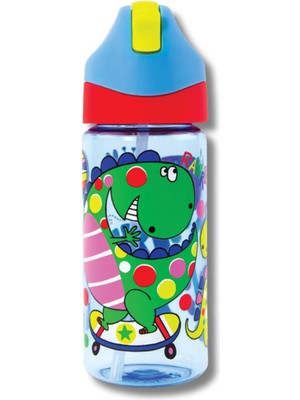 Rachel Ellen Design Dinozor Desenli Çocuk Pipetli Suluk 350ML