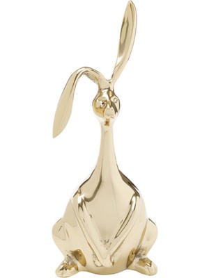 Kare Design Bunny Gold Dekoratif Figür