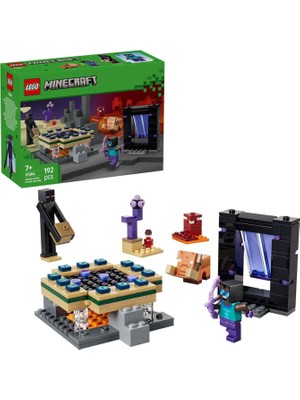 LEGO Minecraft Nether ve End Geçidi Yolculuğu 192 Parça 7+ Yaş Yapı Oyuncağı 21584