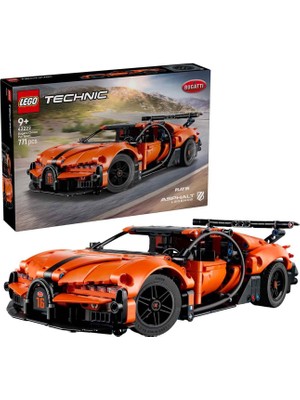 LEGO Technic Bugatti Chiron Pur Sport Hiper 771 Parça 9+ Yaş Yarış Arabası Yapı Oyuncağı 42222