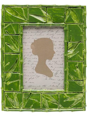 Kare Design Picture Frame Leaf Green Yeşil Çerçeve