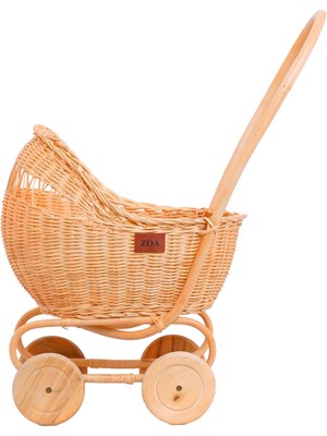 Zoa Collection Rattan Oyuncak Bebek Arabası