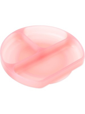Bumkins Pink Jelly Silikon Vakumlu Çocuk Tabak