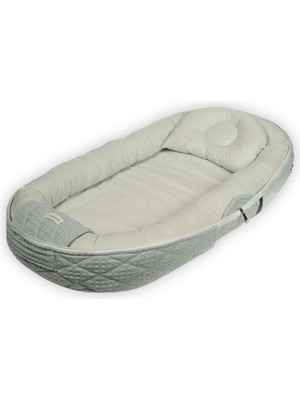 Miniboni Babynest Yeşil 0-24 Ay Katlanır Bebek Mobil Yatağı