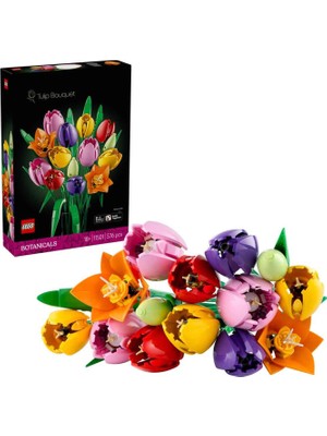 LEGO Botanicals Lale Buketi 576 Parça 18 + Yaş Yapı Oyuncağı 11501