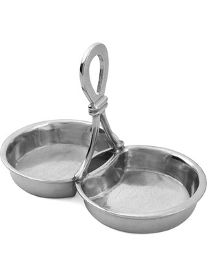 King's Pewter Gümüş Renk Kalay Tuzluk Biberlik