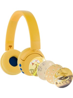 Onanoff Buddyphones Popfun Sarı Çocuk Kulak Üstü Kulaklık