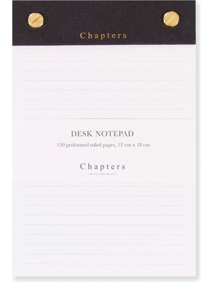 Chapters Small Notepad Black Masaüstü Not Kağıtları