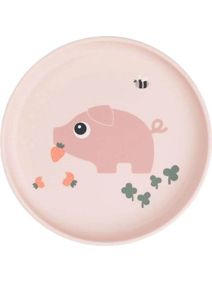 Done By Deer Tiny Farm Pembe Kaymaz Taban Çocuk Tabak