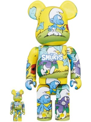 BearBrick The Smurfs The Purple Smurfs Figür