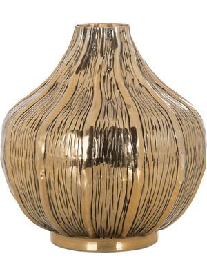 Bakara Collection Aliyah Metal Vazo 25X26 cm