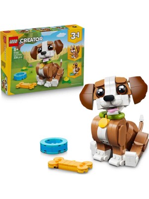 LEGO Creator 3’ü 1 Arada Sevimli Hayvanlar: Oyunbaz Yavru Köpek 336 Parça 8+ Yaş Yapı Oyuncağı 31382