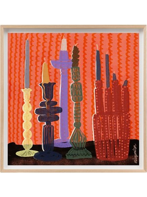 Nilol Print Candle Friends Edisyonlu 40X40 cm Fine Art Baskı