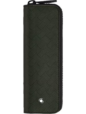 Montblanc Extreme 3.0 Yeşil Fermuarlı Tekli Deri Kalem Kılıf