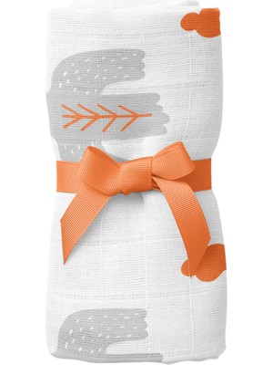 Itsy Bitsy Kids Bird Of Life Renkli Gri Müslin Bebek Örtüsü 70 x 70 cm