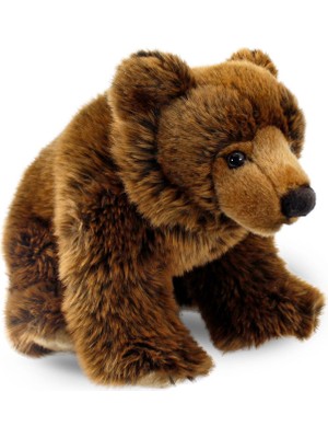 Animals Of The World Kahverengi Boz Ayı Peluş Oyuncak 33 cm