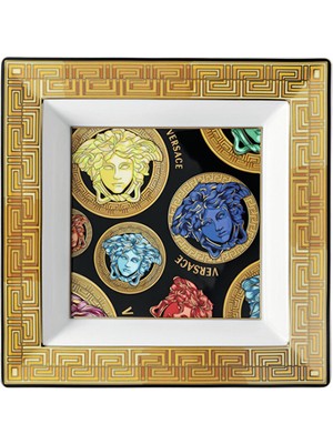 Versace Medusa Amplified Porselen Dekoratif Tabak 22 cm
