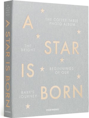 Print Works A Star Is Born”gri Bebek Fotoğraf Albümü