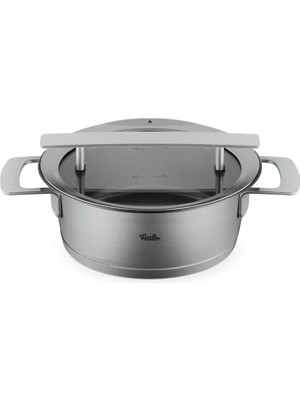 Fissler Phi Collection Cam Kapak Çelik Sığ Tencere 20 cm