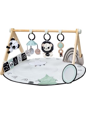 Tiny Love Black & White Koleksiyonu Ahşap Detaylı Jimnastik Merkezi Oyun Halısı