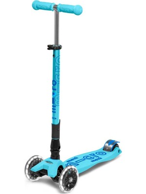 Micro Maxi Deluxe Katlanabilir LED Işıklı 3 Tekerlekli 5-12 Yaş Çocuk Scooter