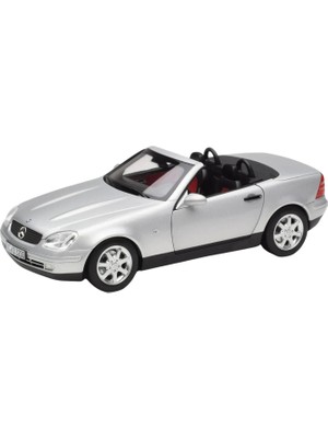 Norev 1:18 1996 Mercedes Benz Slk 350 Brillant Silver Model Araba