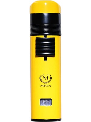 Myon Paris Bayonet Sarı 3 Pürmüz Alev Delicili Puro Çakmağı