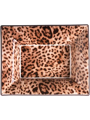 Roberto Cavalli Jaguar Porselen Dikdörtgen Dekoratif Tabak