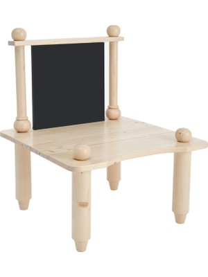 Itsy Bitsy Kids Bej Çocuk Karatahtalı Oyun Masası