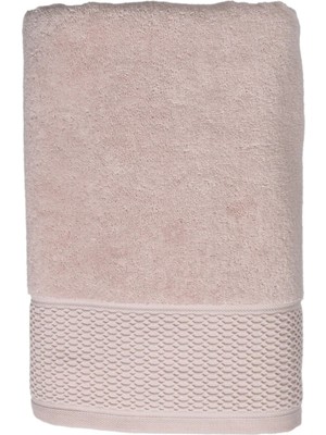 Qua Home Poppy Açık Pembe Pamuklu Banyo Havlusu 90 x 150 cm