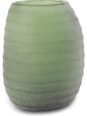 Guaxs Belly Olive Green Cam Ekstra Büyük Boy Vazo