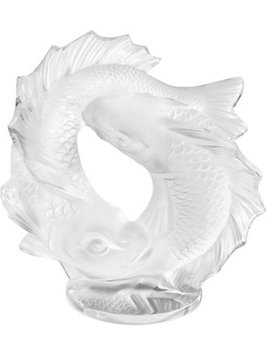 Lalique Double Fish Small Kristal Obje