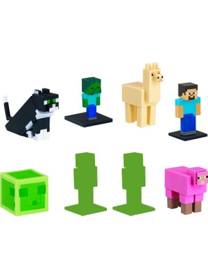 Minecraft 3D Toppeez Seri 2 Model 4 8'li Deluxe Karakter Figür Seti