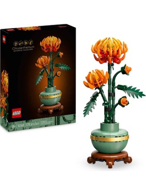 LEGO Icons Krizantem 278 Parça 18+ Yaş Dekoratif Kasımpatı Çiçeği Yapı Oyuncağı 10368